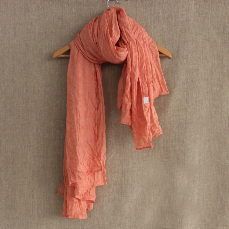 Johnature женщин 27 шарф в разных цветов осень зима хлопок короткая теплая шаль Женская винтажная женская одежда сплошной шарф в разных цветов
