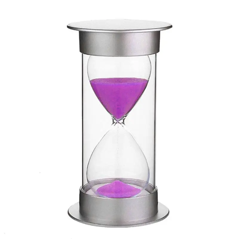 Фиолетовый 5 Minutes Hourglass Purple Sand Timer Clock Creative Desk Ornaments Kitchen Home Decoration Children Gift - Цвет: Фиолетовый