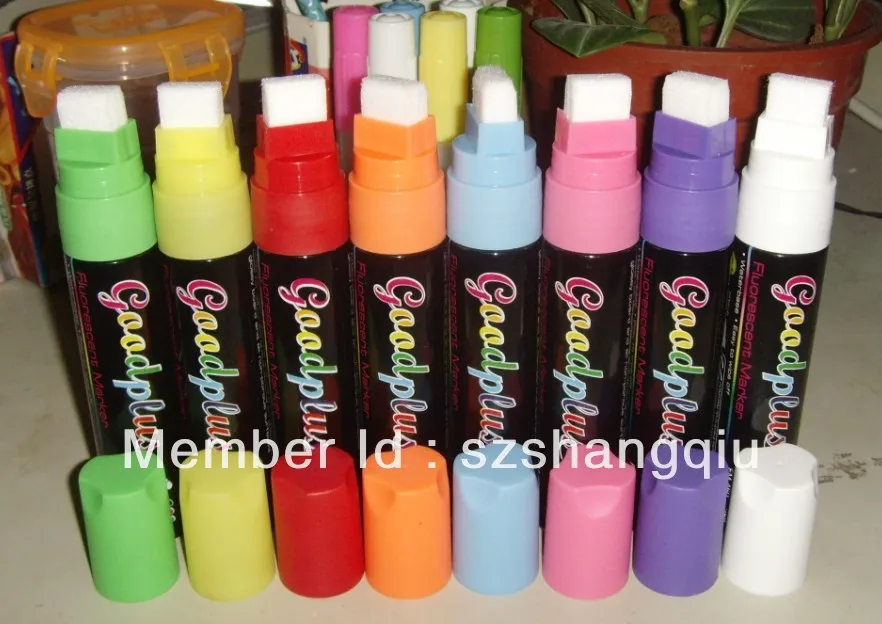16mm marker to write on glass ,chalk ink marker, window chalk ,white