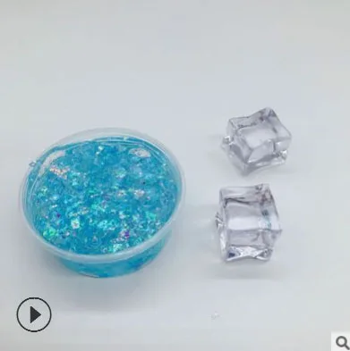 Слайм DIY Кристалл Feleto рисовая грязевая пена прозрачный пушистый слизь тесто Антистресс игрушка-Лизун Пластилин формовочная глина для детей