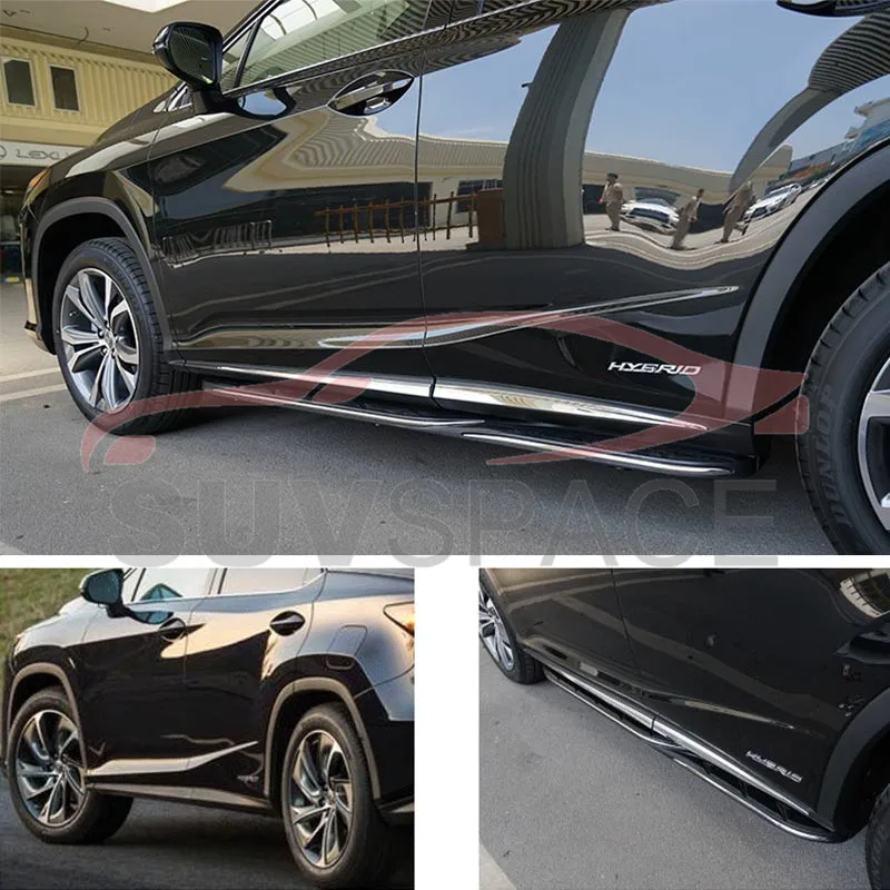 

New Designed Fit for LEXUS RX RX350 RX450h F Sport 2016 2017 2018 Running Board Side Step Nerf Bar Aluminium Alloy Car Styling