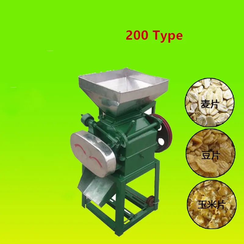 New Flatting Machine for Wheat Output 150-200kg/h ,Soybean Pellet Pressing Machine Crusher for Beans with motor High quality NE