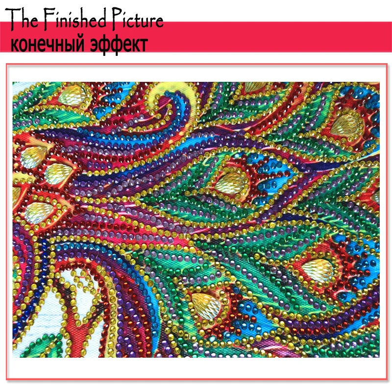 RUBOS DIY 5D Diamond Painting Cross Stitch Peacock Bird Animal Crystal Diamond Embroidery Partial Patterns Rhinestone Sale Decor (7)