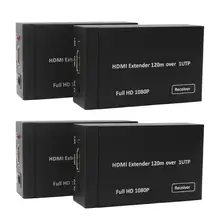 1080P HDMI Extender 120m Single Network Cat5e 6 Lan Ethernet Cable HDMI Splitter Transmitter Receiver