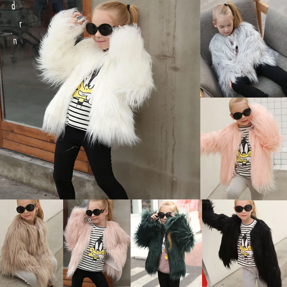

girls coats kids fur coat baby girl winter clothes girl jacket
