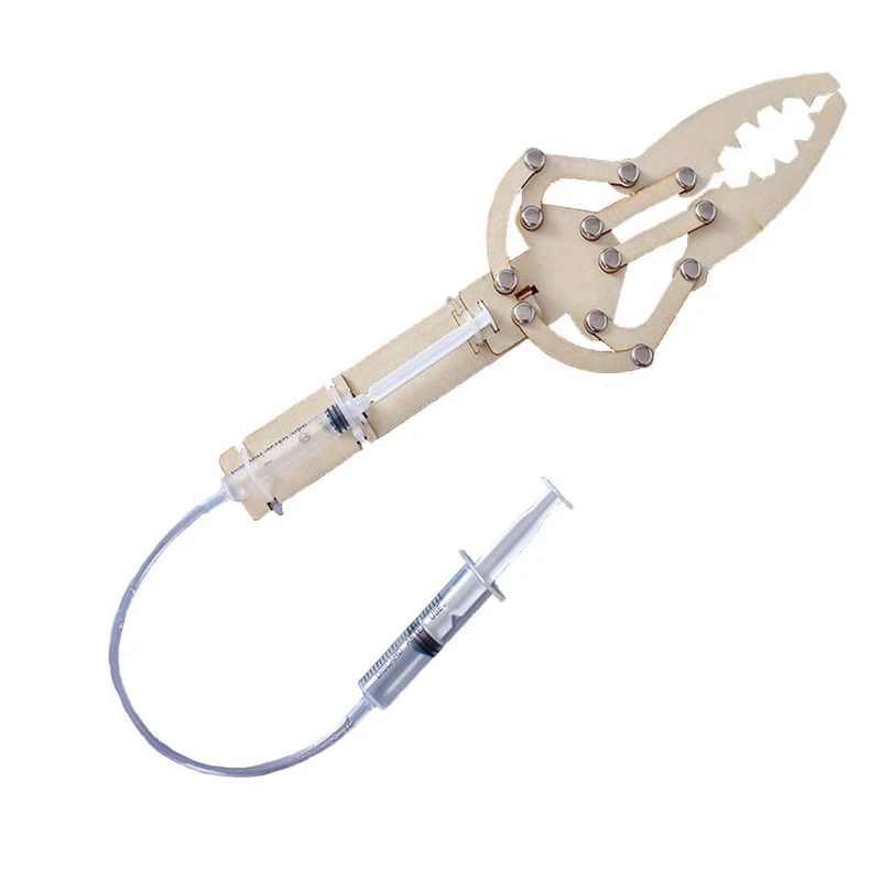 

Science And Technology Student DIY Piston Hydraulic Mechanical Arm Model Material Experiment Toy Beneficial Wisdom Soup Toy