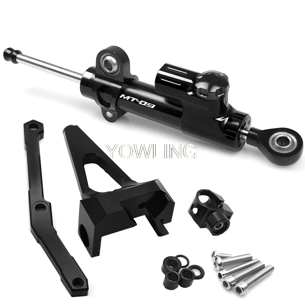 Мотоцикл амортизатор рулевого механизма cnc для Yamaha MT 09 MT09 MT-09 FZ-09 2013- Stabilizerlinear Обратный безопасности Управление кронштейн MT09 - Цвет: A MT-09