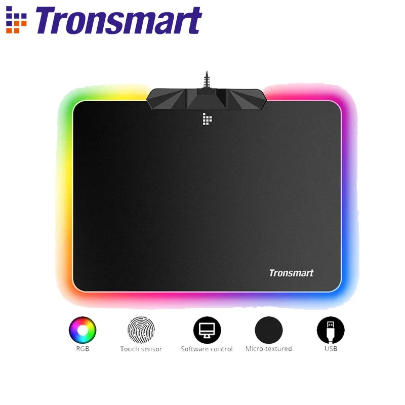 

Tronsmart Shine X Gaming Mouse Pad with 16.8 million RGB Computer Mousepad of 9 Inbuilt Backlit Modes for World of warcraft