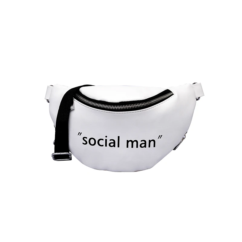 

NUOYUFAN Waist bag female 2018 new fashion girl small bag wild super simple chest bag diagonal package PU fabric free shipping