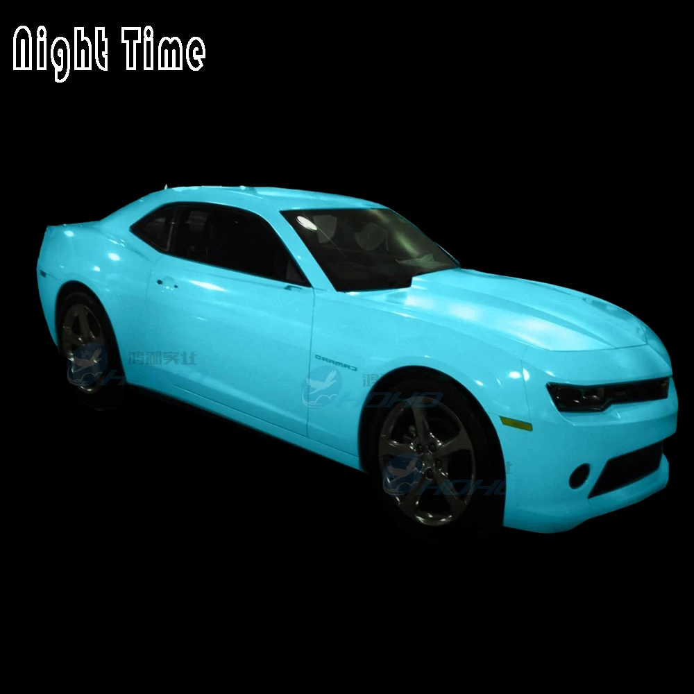 Glow in the Dark Car Wrap Vinyl 5ft x 6ft Roll with bubble and air Free