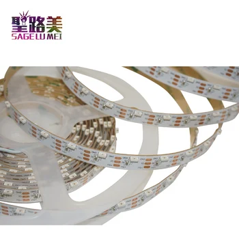 

NEW DC5V 2812 Tape ribbon addressable individually 60leds/m side emitting 335 smd digital pixel LED strip light IP30 white PCB