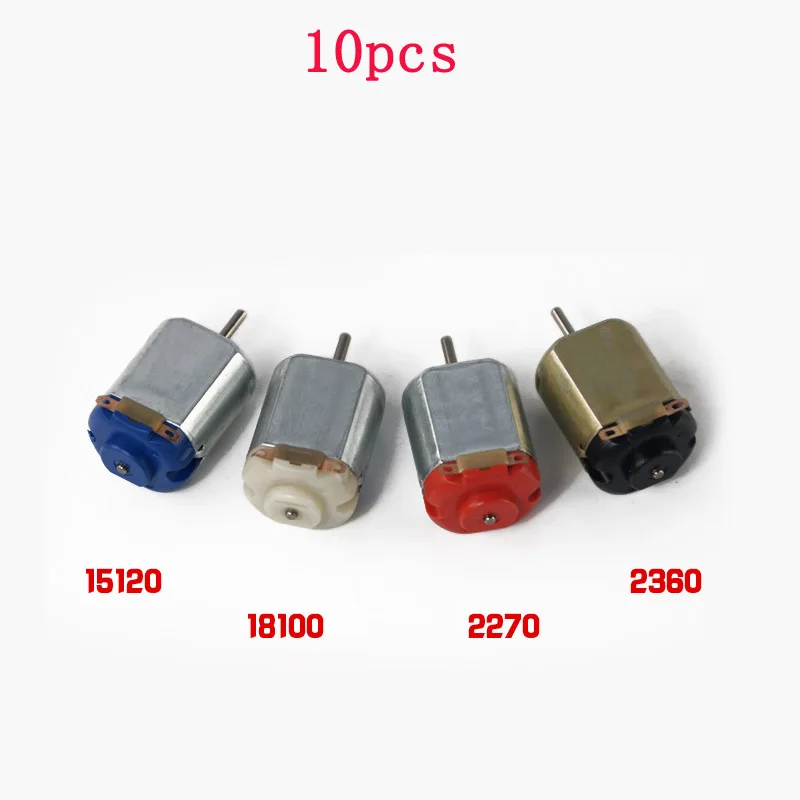 

10pcs 130 Motor DC 3V Micro Mini Motors DIY Toys Model 4WD Cars Engine Motor High-speed/Low-speed for RC Model DIY Accessories