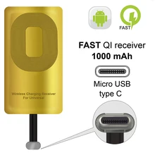 QI приемник type C для Google Pixel 2 2XL LG Stylo V20 G5 htc 10 Nexus 6P OnePlus 3 5 Poco F1 type C QI беспроводной приемник адаптер