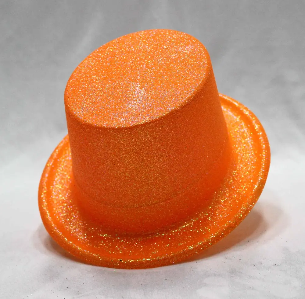 Plastic neon top hats party hats assorted designs fancy dress in Party