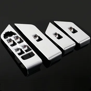 

Armrest Window Glass Lift Button Switch Penal Decorative Cover Trim Frame Sticker For Evoque Interior Accessories
