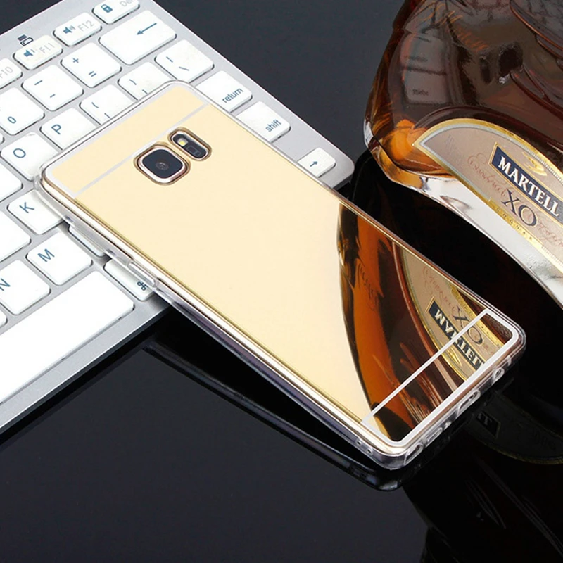 Чехол с зеркальным покрытием для Samsung Galaxy A20 A30 A50 A7 A6 A8 Plus J2 J4 J6 J8 A9 2018 мягкий