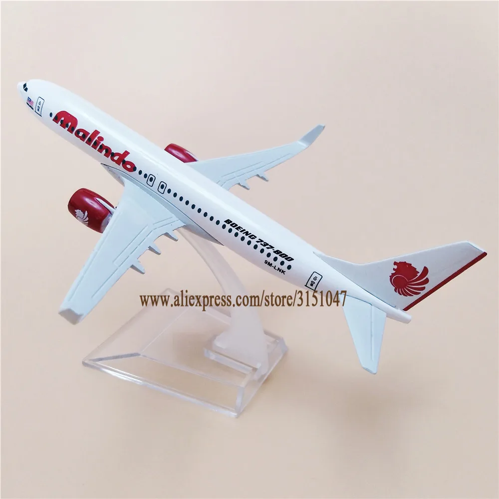 

16cm Air Malaysia Malindo Boeing 737 B737-800 Airlines Plane Model Metal Diecast Model Airplane Aircraft Airways Kids Gift