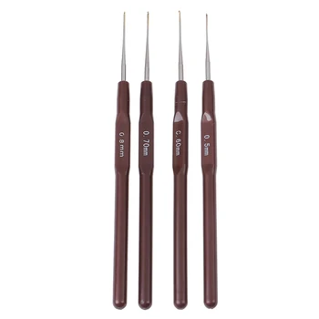 

4Pcs/Lot Factory Supply Hook Needle Crochet Needles For Hairbest Quality Long Needle Wigs Making Lace Hook Dreadlock Accessories