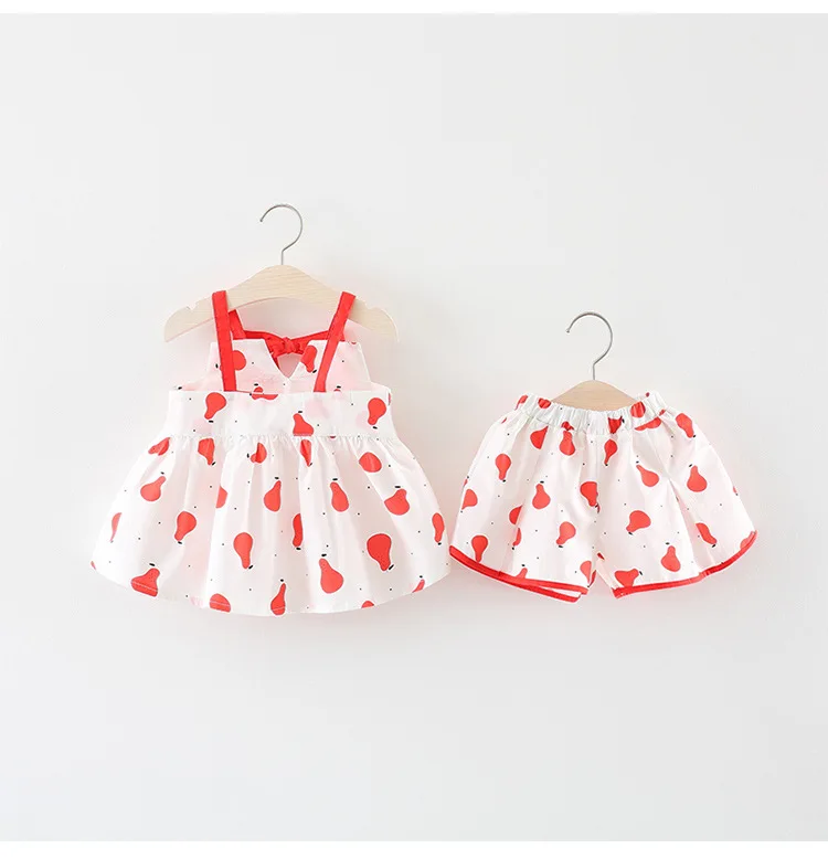 New Born Baby Girls Clothing Sets Princess Dress Tops+Hot short Pants 2 Pcs Kids Outfits Sets 2018 Children Summer Clothes Set (4)