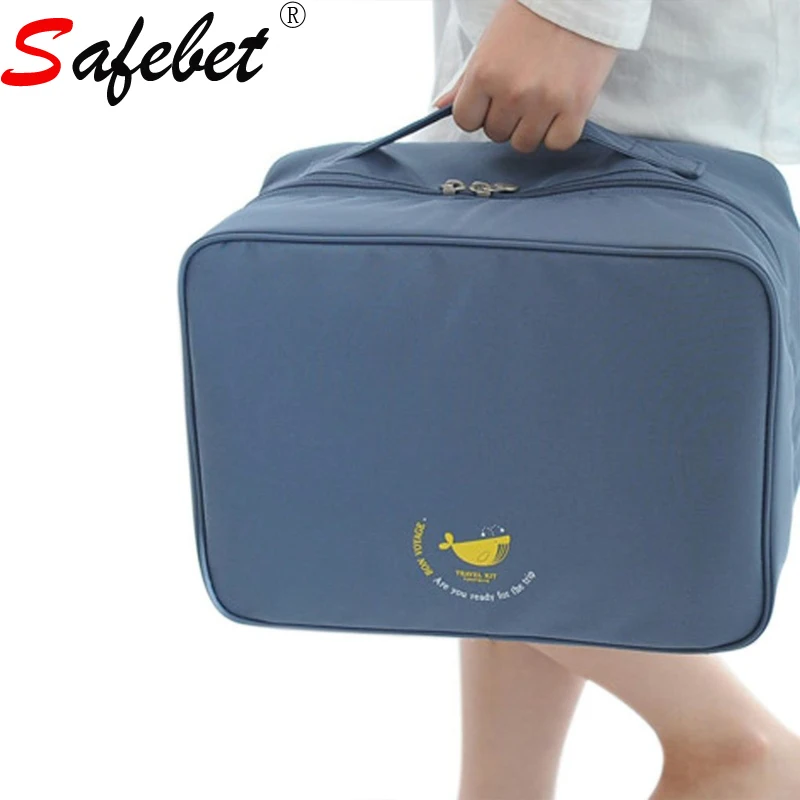 Portable Durable Waterproof Nylon Travel Luggage Storage Suitcase Bag