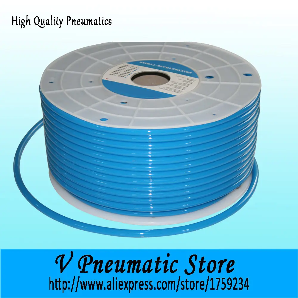 

Blue color Polyurethane material Pneumatic air PU pipe PU12x8/100meters