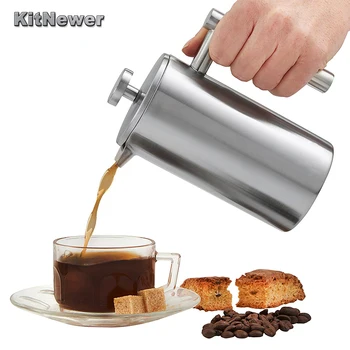 

350ML 800ML 1000ML Delicate Coffee Maker Stainless Steel French Press Coffee Tea Pot with Filter Double Wall