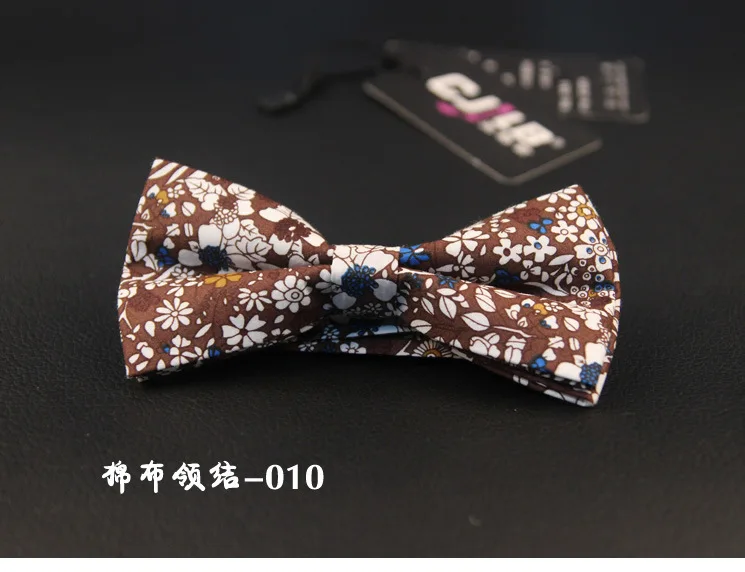 Высококачественный корейский галстук бабочка Мужская Повседневная мода хлопок печать бабочка мужские галстуки костюм дизайн мужчины и женщины галстук-бабочка
