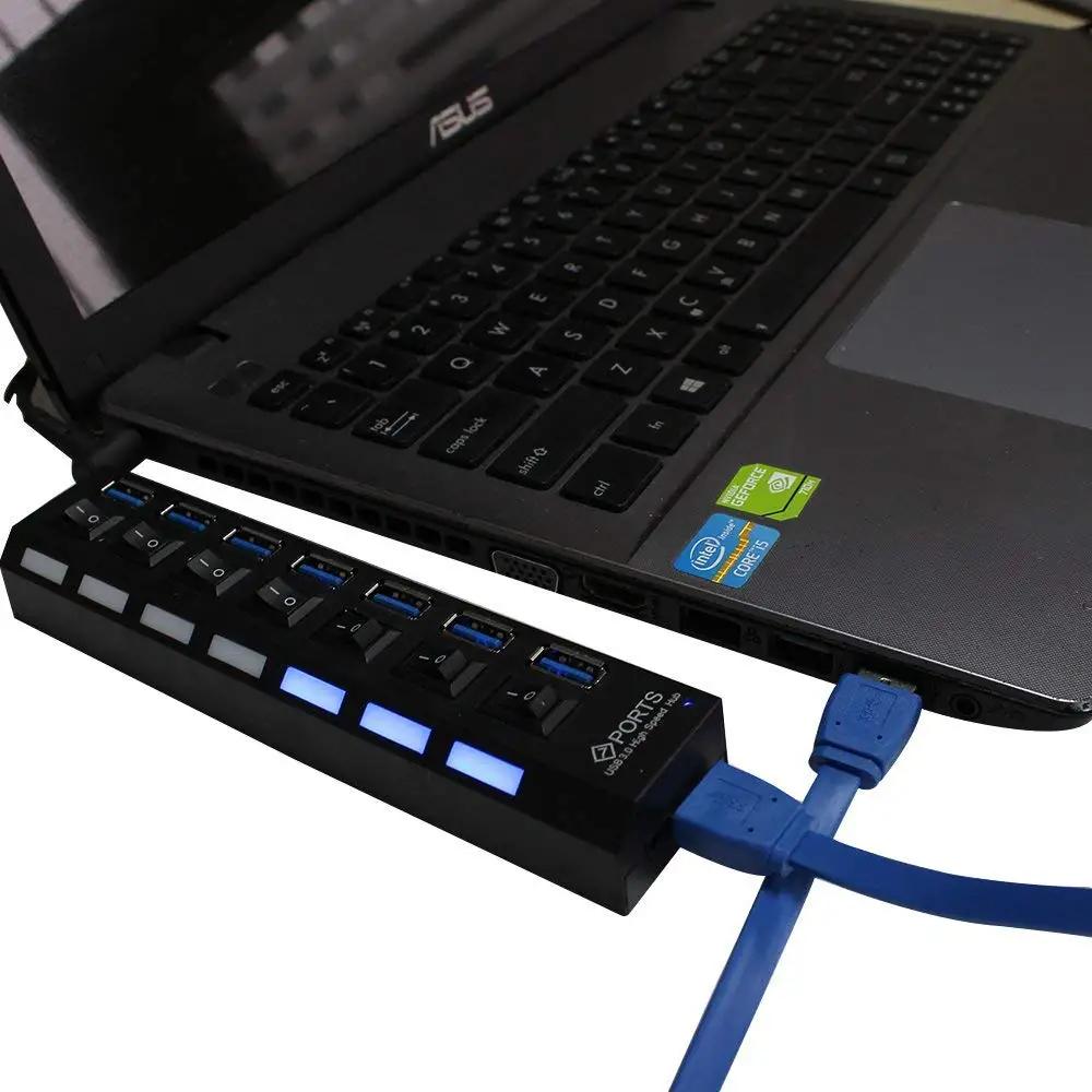 JZYuan USB концентратор 3 0 4/7 портов высокоскоростной портативный разветвитель
