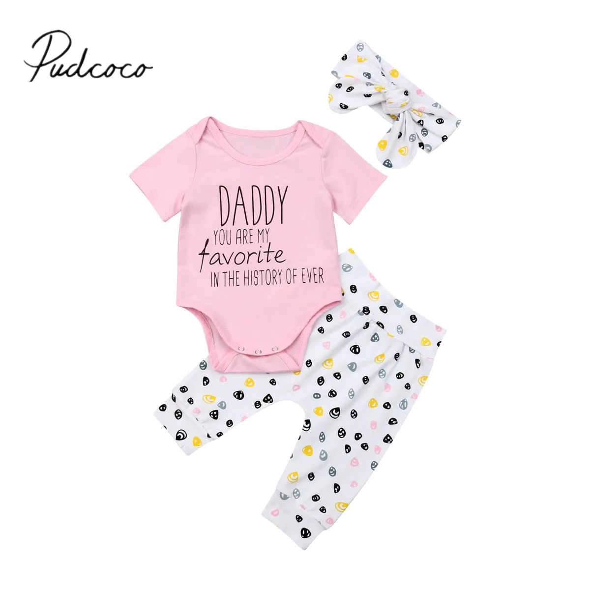 2019 Baby Summer Clothing Newborn Infant Baby Girls Clothes Daddy