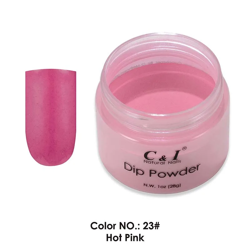 

28g Dipping Powder -Color NO.23# Hot Pink -Red Color System - Pure Color