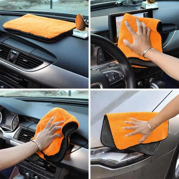 Toalha de Lavagem de Carro de Limpeza Toalha de Lavagem de Carro Pano de Secagem Estilo do Carro Super Absorvente Macia Forte Durabilidade 10 Esponjas, panos e escovas