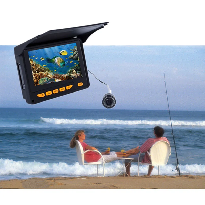 Underwater Ice Fishing Camera Video, Fish Finder, Sunvisor Fishfinder, IR 150 Degrees Angle, 4.3 "LCD, 20m, 30m, 1000TVL