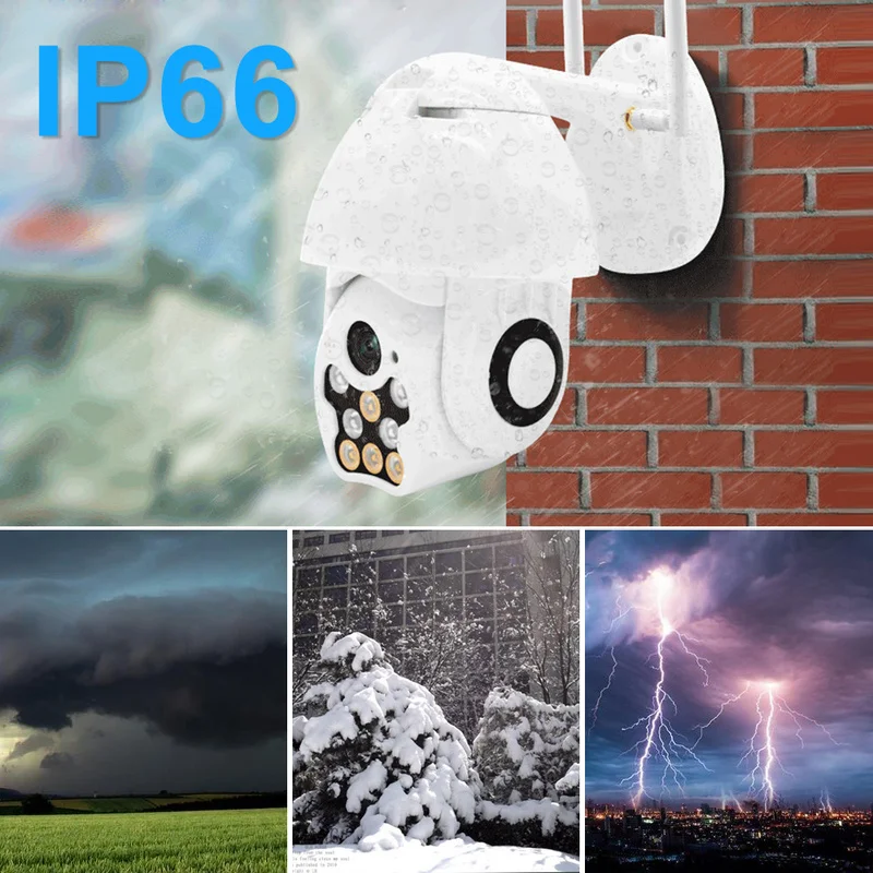 IP-камера купольная 1080P 2 Мп Wi-Fi PTZ IP66 | Безопасность и защита