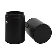 Makeup Brush Holder PU Leather Cosmetic Cup Case Pen Empty Storage Box Organizer 3 size empty portable travel makeup brushes round pen holder cosmetic case pu leather cup brush holder tube storage organizer