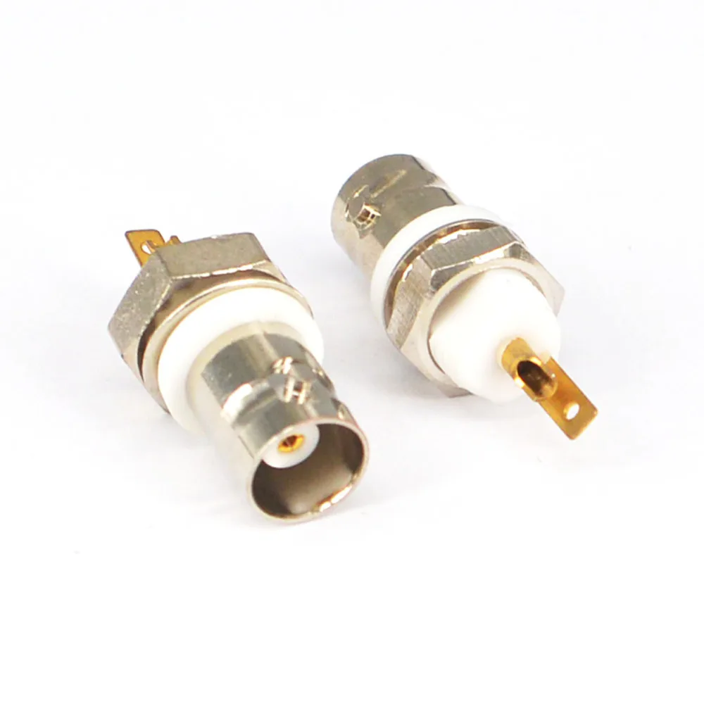 2 Pieces BNC Connector BNC Female Jack with solder cup Dielectric RF