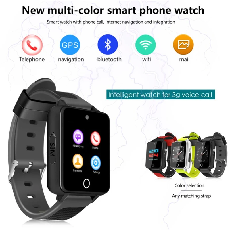 S9 Смарт часы Android 5 1 MTK6580 Гб + 16 Поддержка sim карты TF Bluetooth 4 0 3g gps Wifi pk W52 kw06 x86 x02 x01