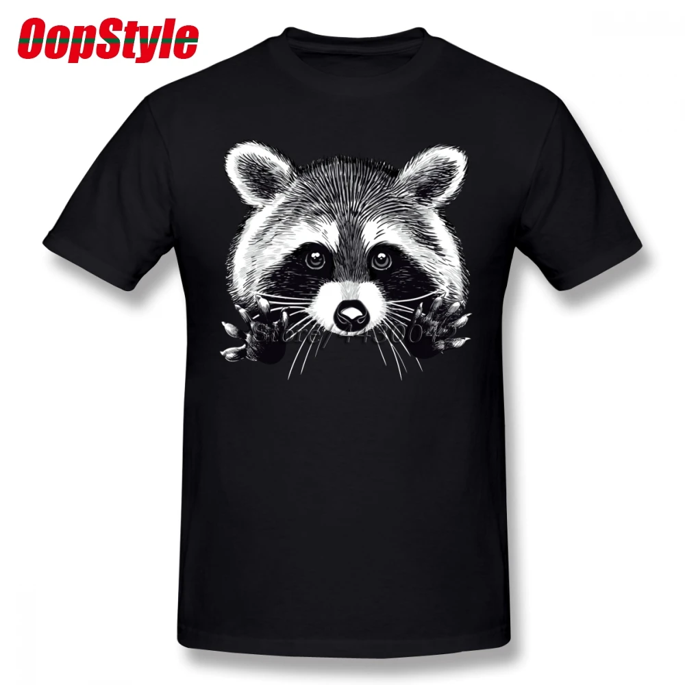 Pequeño mapache Camiseta para hombres más algodón de tamaño Camiseta de equipo 4XL 5XL 6XL Camiseta Pequeño mapache Camiseta para hombres más algodón de tamaño Camiseta de equipo 4XL 5XL 6XL Camiseta