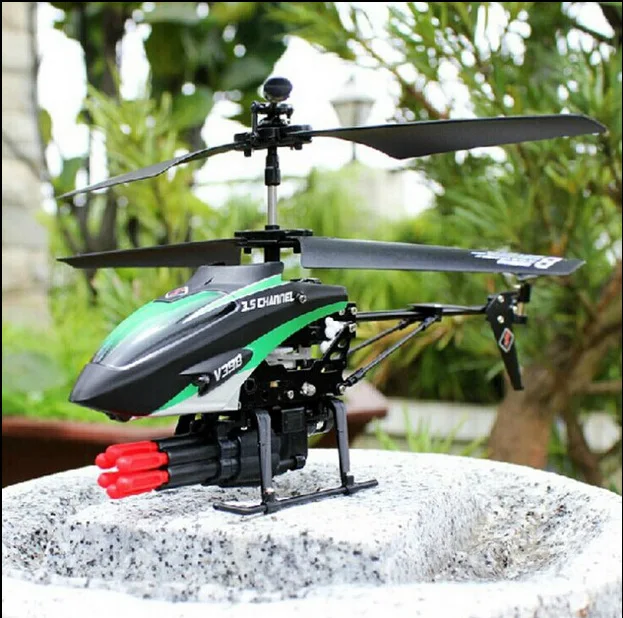 

Hot sell V398 RC Helicopter 3.5CH Missile launch Gyro Infrared Control Electric helicopter Mini Micro Metal LED Alloy Frame
