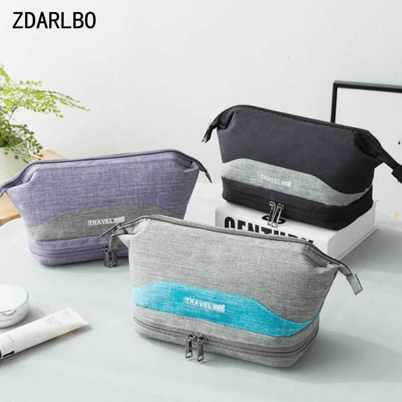 ZDARLBO للماء أكسفورد القماش الرجال أدوات الزينة كيت التجميل منظم حقيبة مستحضرات التجميل السفر امرأة حقائب مكياج حقيبة تويلت