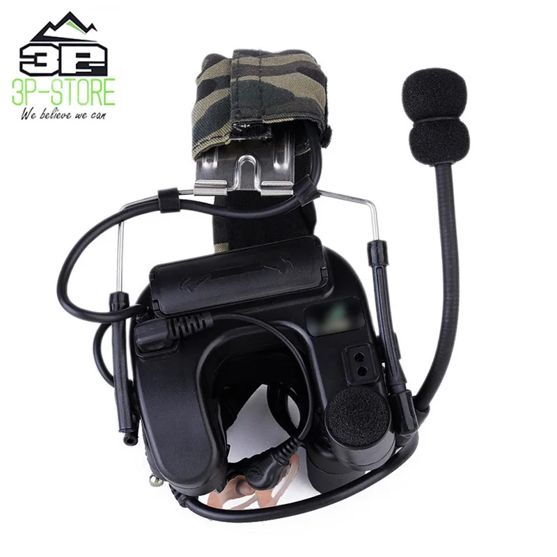 

WADSN Softair Peltor ComtacIV Headphones Noise Canceling Aviation Headset Combat Airsoft Tactical Helmet WZ038