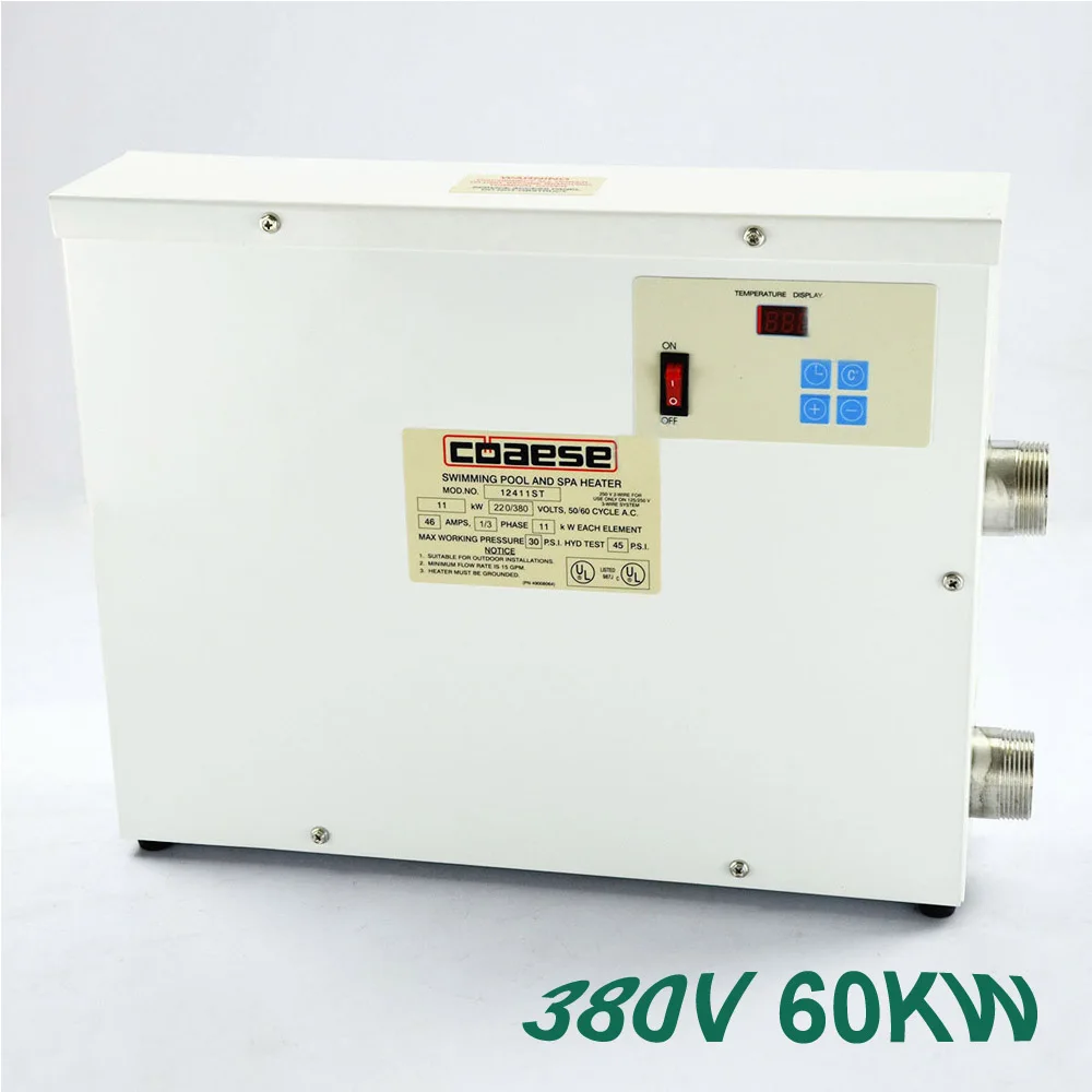 High Quality 60KW 380V Automatic Swimming Pool Thermostat SPA Heater Temperature Controller in