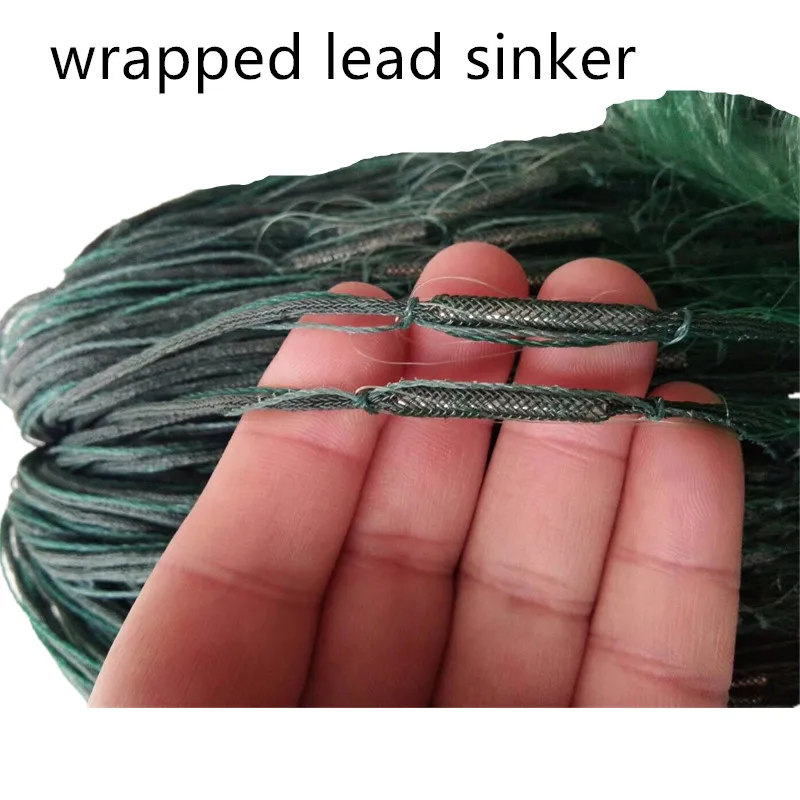 POUI COME DERAM 3layer fishing net depth 1.5m-3m gill net length 95m fishing network green monofilament nylon line rede de pesca