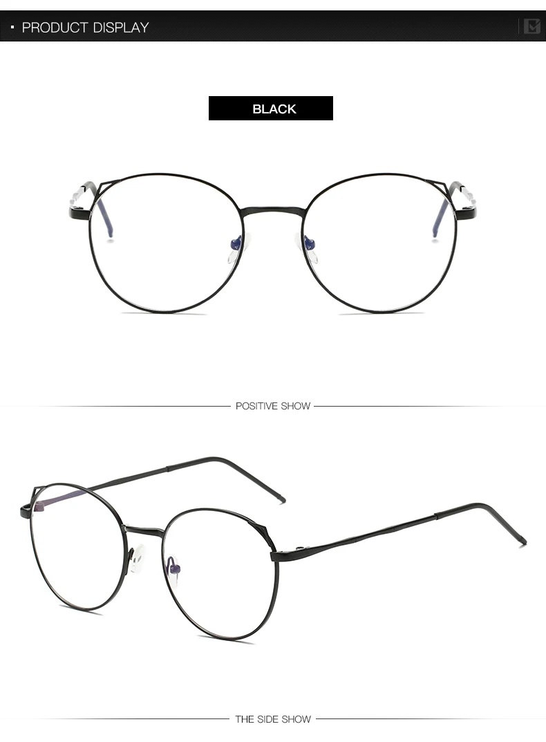 Lunettes de mode femelle ovale en metal cadder femmes de lunettes прозрачные lunettes Lunettes Hommes