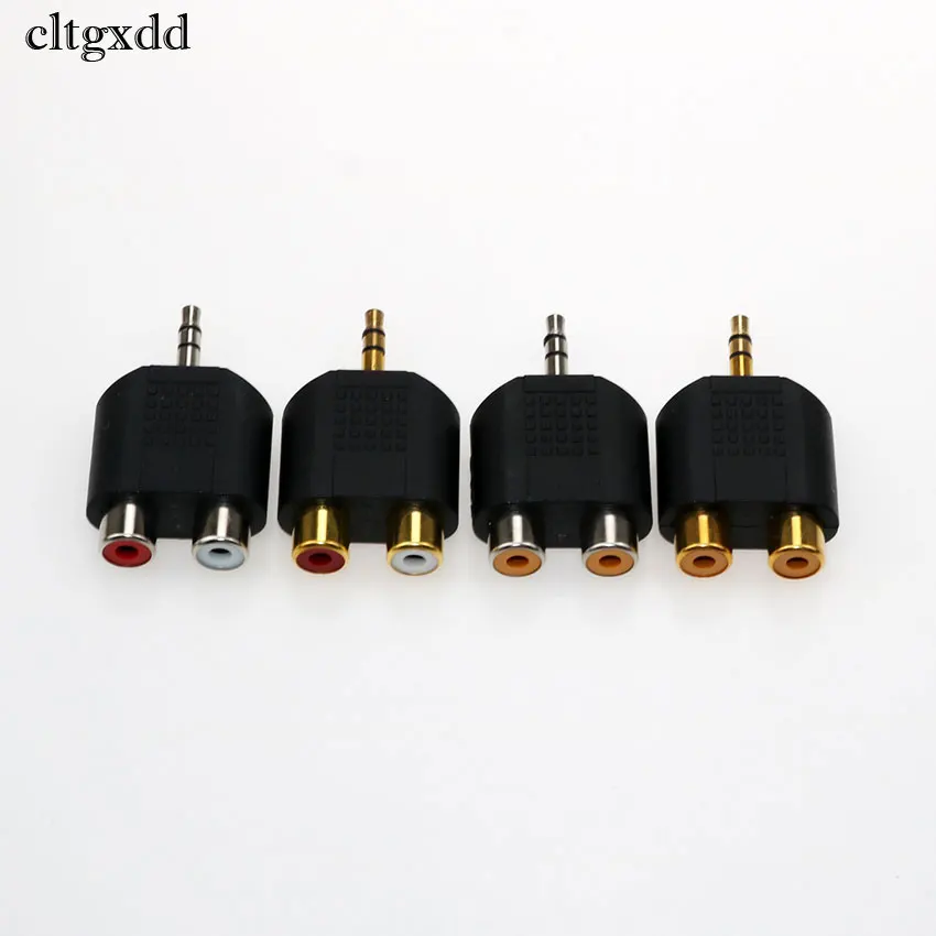 Cltgxdd Позолоченный разъем 3 5 мм штекер RCA гнездо В AV аудио 2 в 1 стерео гарнитура