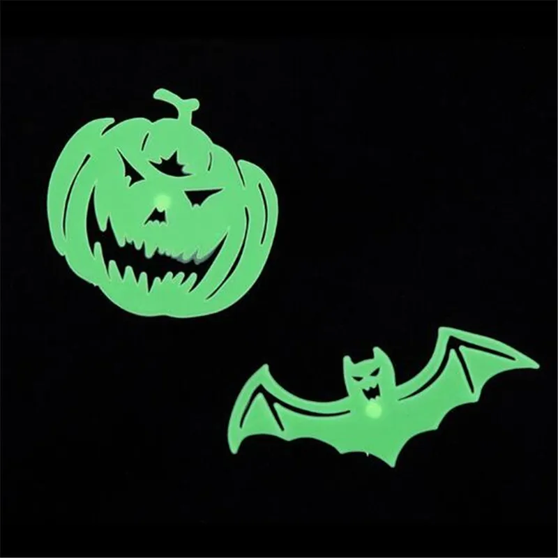 Glow In The Dark Stars Halloween Decoration Props Supplies Luminous 3D Wall Sticker For Home Bar Haunted House Scene Horror