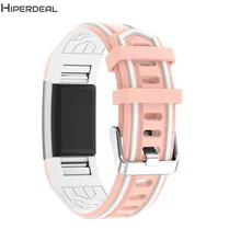 HIPERDEAL сменный чернильный ремешок для FitBit Charge 2 Модный спортивный силиконовый браслет 135 мм-235 мм OC17b