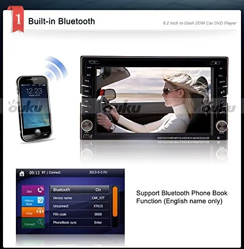 Discount Stereo Autoradio Receiver Audio GPS Car DVD Map MP3 Music MP4 Universal USB Logo SD 2 din Player Radio Head Unit 5