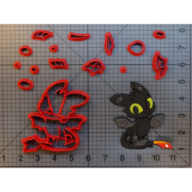 

How to Train Your Dragon Cookie Cutter Biscuits Tools Cake Baking Mold Custom 3D Cake Decorating Tools cortador de fondant