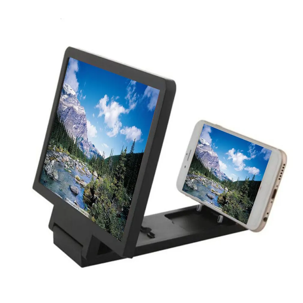 LESHP складной дизайн Мобильный увеличитель для экрана телефона 3D увеличение видео стекло глаз протектор Многофункциональный Смартфон кронштейн