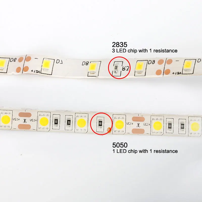 Tiras de Led tira conduzida 5050 12 v Warm White : 3000-3500k